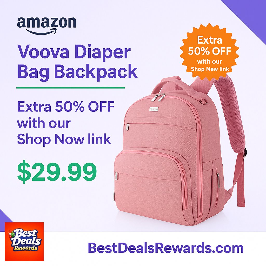 Voova Diaper Bag Backpack, Multifunction Travel Back Pack Maternity Baby Nappy C