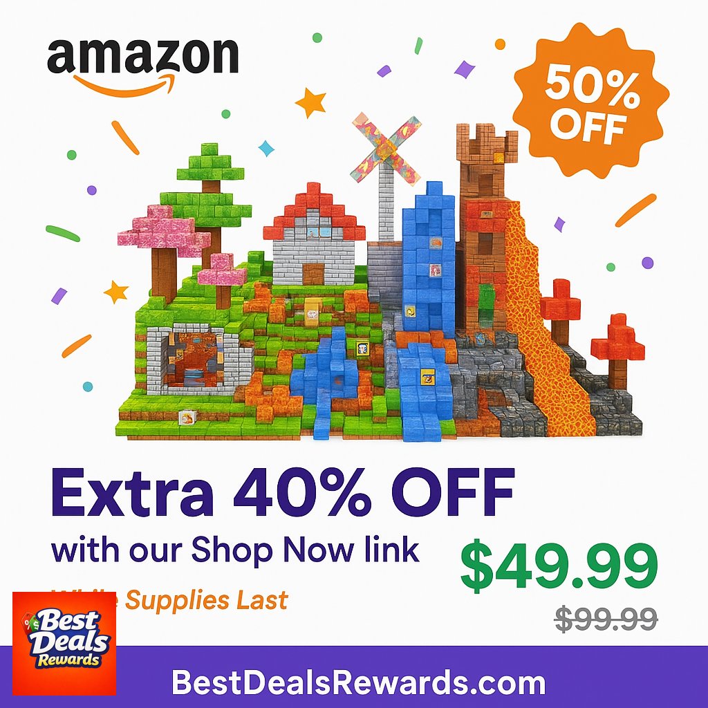 Magnetic Blocks, 300Pcs Magnetic Building Blocks Sets, STEM Montessori Stacking 